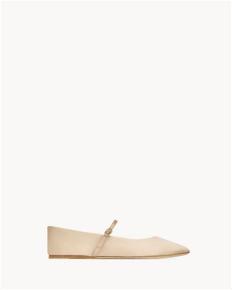 ballerina ysl|GIO ballet flats in satin crepe .